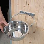 Comedouro De Fixação Com Taça Em Inox De 16.5cm